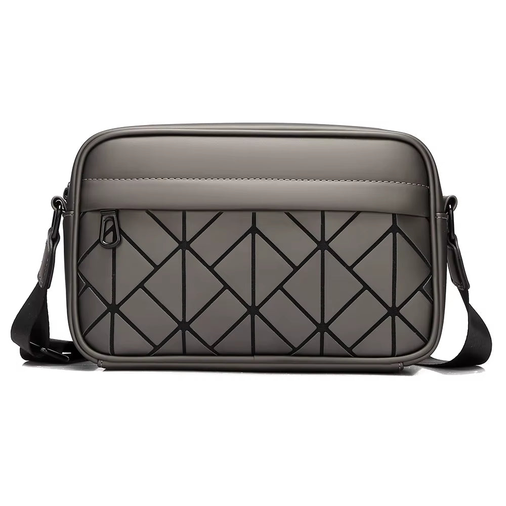 Fashion Men‘S Small Shoulder Bag High Quality PU Leather Male Handbag Casual Male Day Shopping Messenger Bag Phone Bag