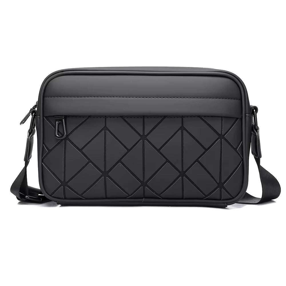 Fashion Men‘S Small Shoulder Bag High Quality PU Leather Male Handbag Casual Male Day Shopping Messenger Bag Phone Bag