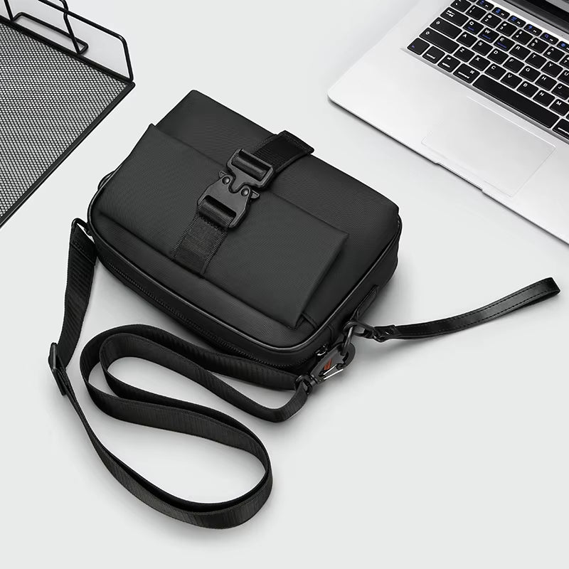 Fashion Casual Men Small Shoulder Bag High Quality Soft PU Men'S Mini Handbag Day Clutch Bag Phone Bag